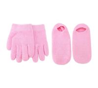 Okeeyseda Gel Hidratante Guantes Set Cuidado Belleza Tratamiento de Spa Hidratante de TacóN de AlgodóN Suave y Fresco para Pieles Duras y Agrietadas
