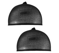 Okeeyseda Gorro de Peluca de Lujo Red de Pelo Para 2 Piezas/Paquete Redes de Peluca de Pelo Gorro de Peluca de Elástica Para Hacer Pelucas Talla Libre(Negro)