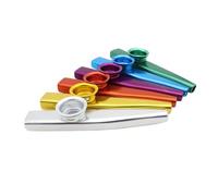 Okeeyseda Guitarra Kazoo de Metal Ukelele Kazoo Acompañante Instrumento de Nicho Fácil de Aprender Portátil