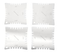 Okeeyseda Guitarra Medidores de radio con muescas para medir el radio del diapason Paquete de 4 piezas