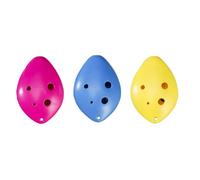 Okeeyseda Instrumento Musical Ocarina Flauta de Boca Larga de 6 Agujeros con Cancionero Cuerda para el Cuello Ocarina de Cerámica Instrumento de Viento Pequeño