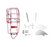 Okeeyseda Jaula Antivuelco de Cuerpo de Metal con Chasis de Tubo Completo para C14 C24 C24-1 1/16 RC Car Upgrade Parts, Rojo