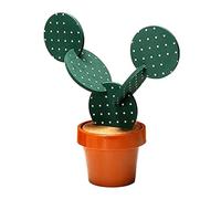 Okeeyseda Juego de Posavasos de Cactus para Bebidas de 6 Piezas, Divertidos Posavasos de Regalo de Cactus con Soporte para Maceta para DecoracióN de Bar en la Oficina en Casa