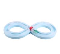 Okeeyseda Juguete para Gatos para el Hogar, Plataforma Giratoria, Túnel para Gatos Pequeños, Suministros, Plataforma Giratoria para Mascotas, Plataforma Giratoria Azul