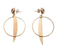 Okeeyseda La gota cuelga los pendientes grandes moda de moda de moda geometrica redondo pendiente para la joyeria de las mujeres