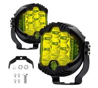 Okeeyseda Luces de Trabajo con Iluminación Lateral de 3 Pulgadas, Faros Delanteros LED para Camiones, SUV, Barcos, Vehículos Todoterreno, ATV, Amarillo