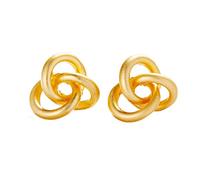 Okeeyseda Minimalista dorado Plata Color Amor Nudo Pendientes para las Mujeres Clásico Retorcido Pendientes de Clavos Corbata el Nudo Joyería la Boda Gbr01-06