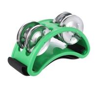 Okeeyseda Pandereta de Pie con Sonido Potente Pandereta de Pie Ajustable con Instrumento Musical para Interpretación y Canto Verde