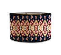 Okeeyseda Pantallas de Lámpara Impresión Pantalla de Lámpara Ovalada 30x30x20CM Pantallas de Lámpara Vintage para Lámparas de Araña y Lámparas de Pie F