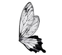 Okeeyseda Papel para Envolver Flores con Forma de Mariposa Papel para Envolver de Flores A Prueba de Agua Papel con Forma de Mariposa Papel en y Negro