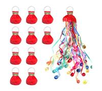 Okeeyseda Paquete de 10 Serpentinas Popper, Serpentinas para Tirar A Mano, Confeti Sin Ensuciar, Galleta de Papel Mágica para Celebración, Propuesta de Cumpleaños