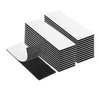 Okeeyseda Paquete de 100 Cintas de Gancho y Bucle, Cinta Fuerte de 1X4 Pulgadas, Cinta Adhesiva de Doble Cara, Adhesiva, Reutilizable, Cinta de Montaje Entrelazada