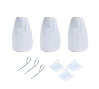 Okeeyseda Paquete de 3 Bolsas para Pelusas Ventilación Secadora, Trampas Pelusa para Rejillas Ventilación Secadoras de Interior y Exterior, Bolsa para Pelusas Que Captura Pelusas y Polvo