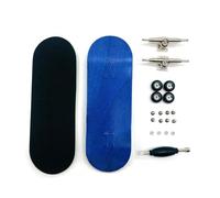 Okeeyseda Patineta de Dedo 32 mm Patineta Profesional con Punta de Dedo de Arce Mini Patineta Basculante Doble Azul