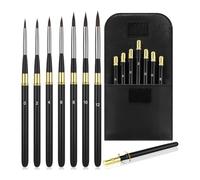 Okeeyseda Pinceles de Acuarela de Viaje, Pinceles de Artista, Juego de Acuarela de Viaje Desmontable, Adecuado para Acuarela, Tinta Acrílica, Gouache