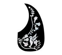 Okeeyseda Placa Antideslizante para Guitarra, Golpeador de Guitarra Clásica Popular en Forma de Lágrima, Antiarañazos, Morning Glory