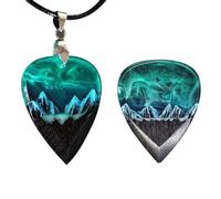 Okeeyseda Púa con Toque de Guitarra, Púa de Guitarra de Resina Epoxi, Collar de, Púa de Bajo