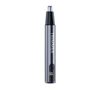 Okeeyseda Recortador de Vello Nasal Eléctrico, Recortador Automático Lavable, Eficiente y Seguro, Diseño Compacto para Viajes, Color Plateado y Gris