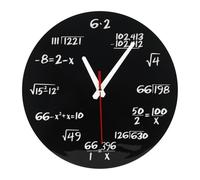 Okeeyseda Reloj De Pared MatemáTico, Reloj De FóRmulas MatemáTicas Reloj De Prueba En Y Negro Reloj De EcuacióN MatemáTica úNico para El Hogar Y La Oficina