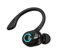 Okeeyseda S10 Auriculares Inalámbricos Bluetooth 5.2 Auriculares Estéreo HiFi Montados en la Oreja Control de Voz Auriculares IPX con Micrófono, Negro