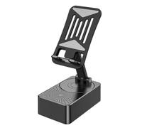 Okeeyseda Soporte para Teléfono Móvil 2 en 1 con Altavoz Inalámbrico Bluetooth, Soporte de Audio Bluetooth Plegable para Oficina en Casa