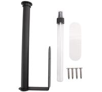 Okeeyseda Soporte para Toallas de Papel con Botella Pulverizadora, Rodillo para Toallas de Papel para Colgar en la Pared para Cocina y BañO (Negro)