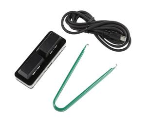 Okeeyseda Teclado de Acceso Directo Personalizado de 2 Teclas Eje Mecánico Intercambiable en Caliente USB Teclado Corte Cable para Ingresar Al Espacio, Negro