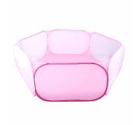 Okeeyseda Tienda de Campaña con, Valla Hexagonal, Valla Plegable para Mascotas, Color Rosa