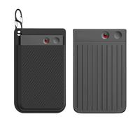 OKESYO Funda de silicona para PLAUD Note con gancho y orificio de carga, funda protectora compatible con dispositivo de grabación PLAUD Note KI, funda de silicona suave portátil para grabadora de voz
