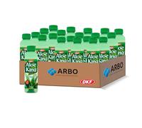 OKF Aloe Vera King Original Bebida 12 x 500 ml - Refresco coreano de aloe vera con trozos de fruta - Classic Asia Softdrink - Halal Bebida en pack de almacenamiento