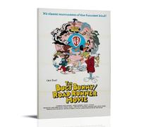 OKFPLM Bugs Bunny- Póster de estilo retro para pared, impresión asiática vintage para decoración de dormitorio y sala de estar, 50 x 75 cm, estilo de marco 6