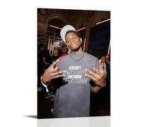 OKFPLM Póster de Anthony Edwards de estilo retro, arte de pared, impresión asiática vintage para decoración de dormitorio y sala de estar, 50 x 75 cm, estilo marco