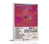 OKFPLM Póster de estilo retro con texto en inglés "We're All Alone in This Together-Dave" (60 x 90 cm), estilo marco