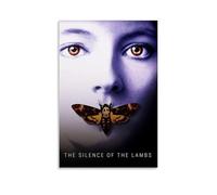 OKFPLM Póster de The Silence of the LambsRetro Style Canvas Wall Art Vintage Asian Decor Print para decoración de dormitorio y sala de estar, 60 x 90 cm, estilo sin marco