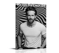 OKFPLM Ryan Reynolds- Póster de estilo retro para pared, impresión asiática vintage para decoración de dormitorio y sala de estar, 40 x 60 cm, estilo marco