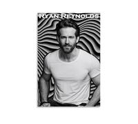 OKFPLM Ryan Reynolds- Póster de estilo retro para pared, impresión asiática vintage para decoración de dormitorio y sala de estar, 40 x 60 cm, estilo sin marco