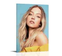 OKFPLM Sydney Sweeney - Póster de estilo retro para pared, impresión asiática vintage para decoración de dormitorio y sala de estar, 40 x 60 cm, estilo marco 28