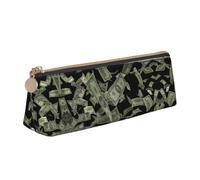 OKFSTY Estuche escolar con signo de dólar, estético, con diseño triangular, para niños, para pinceles, lápices, White, Talla única, Organizador de bolsas