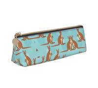 OKFSTY Estuche escolar divertido para el zoológico de canguro, estético, con diseño triangular, para niños, para pinceles, lápices, White, Talla única, Organizador de bolsas