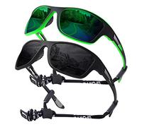 OKH 2 gafas polarizadas UV400 para hombres y mujeres que se han envuelto alrededor de gafas de sol deportivas, ciclismo para bicicletas, pesca, correr, escalada, béisbol