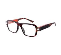 OKH Gafas de Lectura con Filtro de Luz Azul y Luces LED Recargables Integrada en la Montura, para Hombres y Mujeres Tortuga 1.0