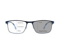 OKH Gafas de lectura progresivas con lentes fotocromáticas - protección UV400, filtro de luz azul, bisagra flexible, visión multifocal