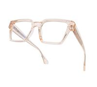 OKH Gafas TR90 con Filtro de Luz Azul para Hombres y Mujeres, Sin Receta, para Videojuegos, Ordenadores, Antifatiga Visual y Protección UV (Champán)