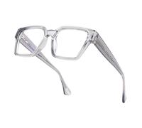 OKH Gafas TR90 con Filtro de Luz Azul para Hombres y Mujeres, Sin Receta, para Videojuegos, Ordenadores, Antifatiga Visual y Protección UV (Gris Transparente)
