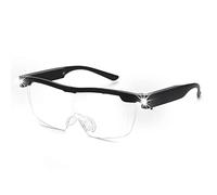 OKH Lupas 1.6X con luz, Lentes de Aumento con luz LED Recargables, Lentes de Aumento con luz Brillante, Lupa Manos Libres para Trabajo cercano, Manualidades, joyeros, Lectura, Hobby