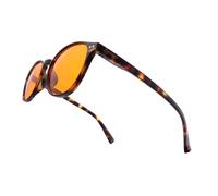 OKH profesionales gafas bloqueo luz azul redondas retro para gamers juegos, antifatiga antirreflejos anti-UV y fatiga visual (tortuga)