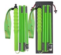 OKHEALING - Bastones de trekking de fibra de carbono de alta resistencia, 1 par, plegables en 5 secciones, ligeros y resistentes, adecuados para senderismo, senderismo y montañismo
