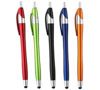 okhobby 5 bolígrafos capacitivos, para pantallas táctiles, puntas de lápiz capacitivo, bolígrafo de escritura de tinta negra, bolígrafos de punta media, proveedores de oficina de fiesta