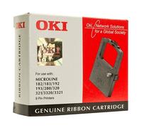OKI 09002303 casete de cinta entintada negra (original)