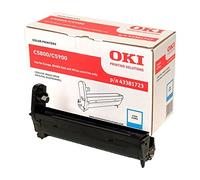 Oki 43381723 20000páginas Cian - Tambor de Impresora (Laser, Negro, Cian, C5800, C5900, C5550MFP)